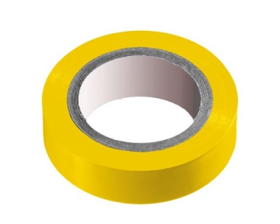 Изолента ПВХ 15 мм желтая